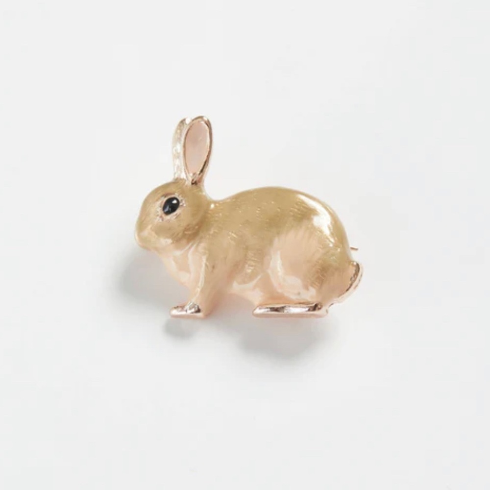 FABLE England Enamel Rabbit Brooch